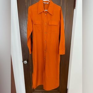 ZARA linen shirt dress